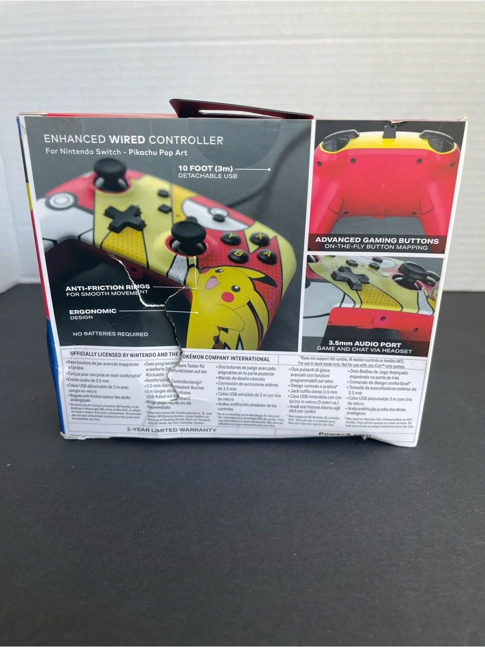 Nintendo Pikachu & Poké Ball Wired Controller - Yellow/Red/White